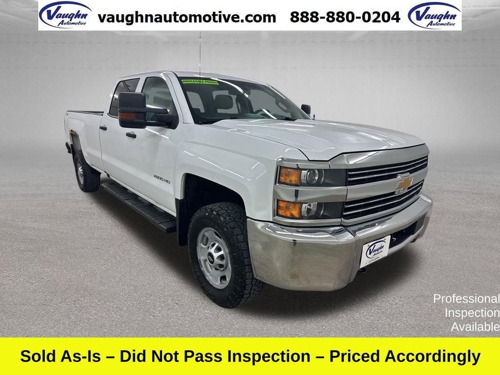 2016 Chevrolet Silverado 2500 HD Work Truck in Summit White — front three-quarter view