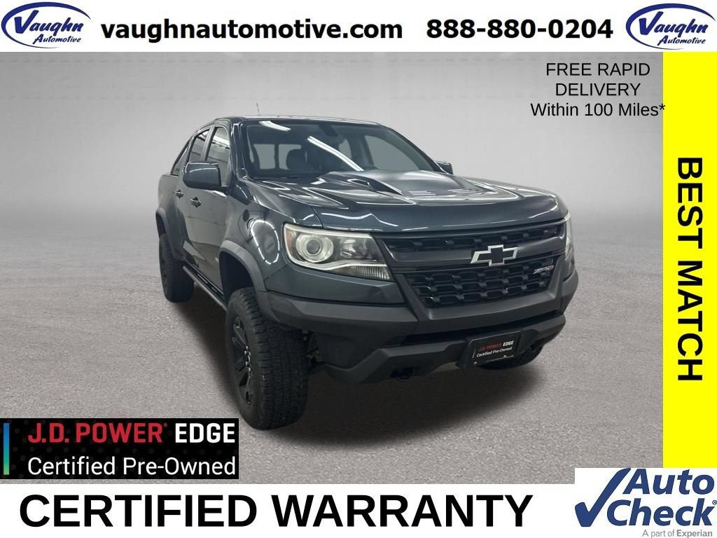 2019 Chevrolet Colorado 4WD ZR2 in Shadow Gray Metallic — front three-quarter view