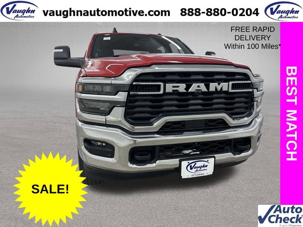 2026 RAM 2500 Big Horn in Red — front three-quarter view