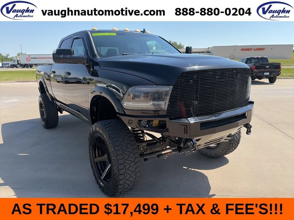 2014 RAM 2500 Longhorn Limited in Black — front three-quarter view