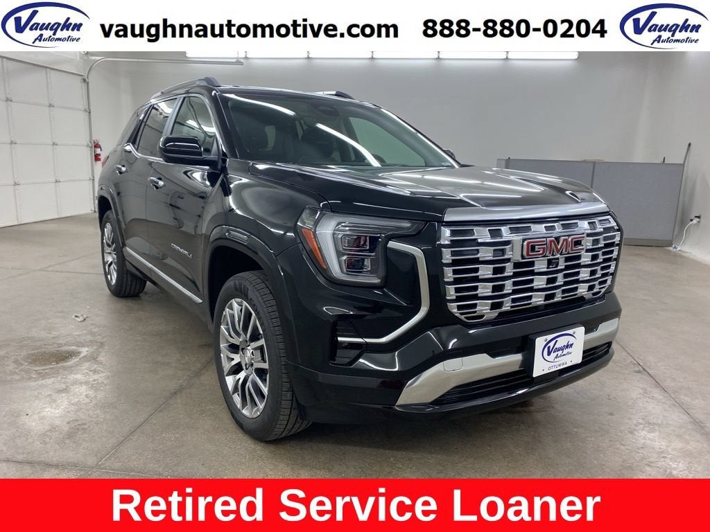 2026 GMC Terrain Denali in Ebony Twilight Metallic — front three-quarter view
