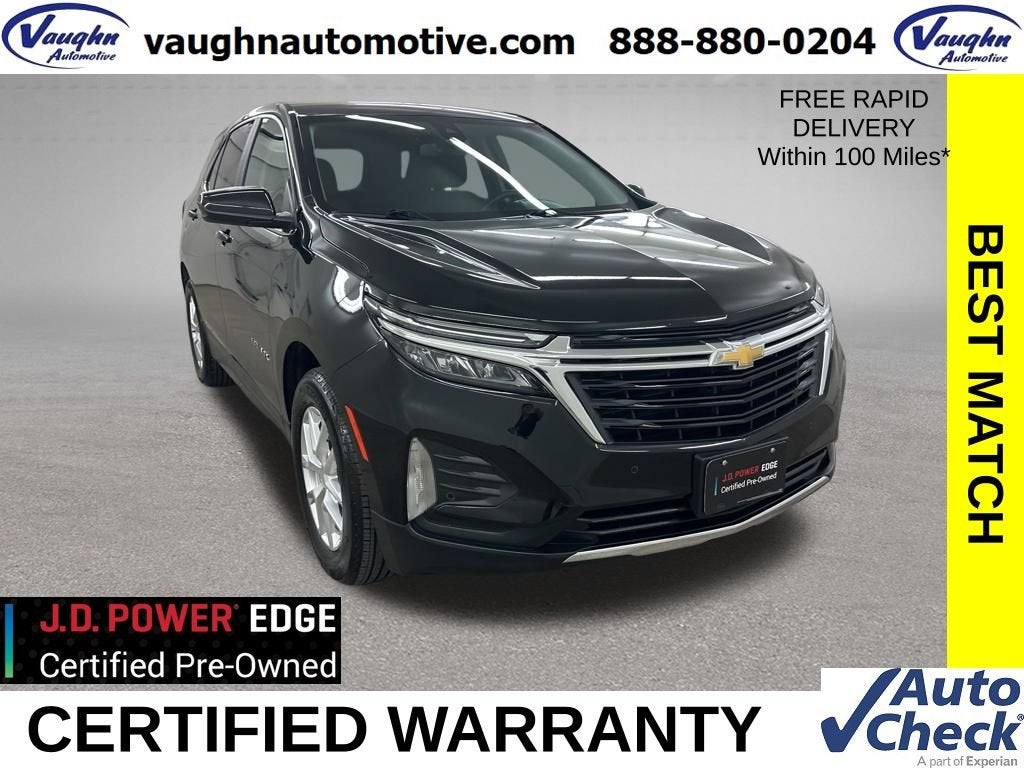 2023 Chevrolet Equinox LT in Mosaic Black Metallic — front three-quarter view